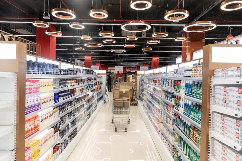 'The National' gets a first look at Geant Hypermarket in Dubai Hills Mall, the largest store for the brand in the UAE. All photos: Antonie Robertson / The National