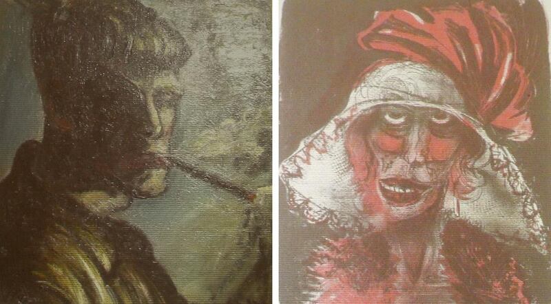Two formerly unknown paintings by German artist Otto Dix were among 1,500 artworks missing for more than 70 years. Michael Dalder / Reuters