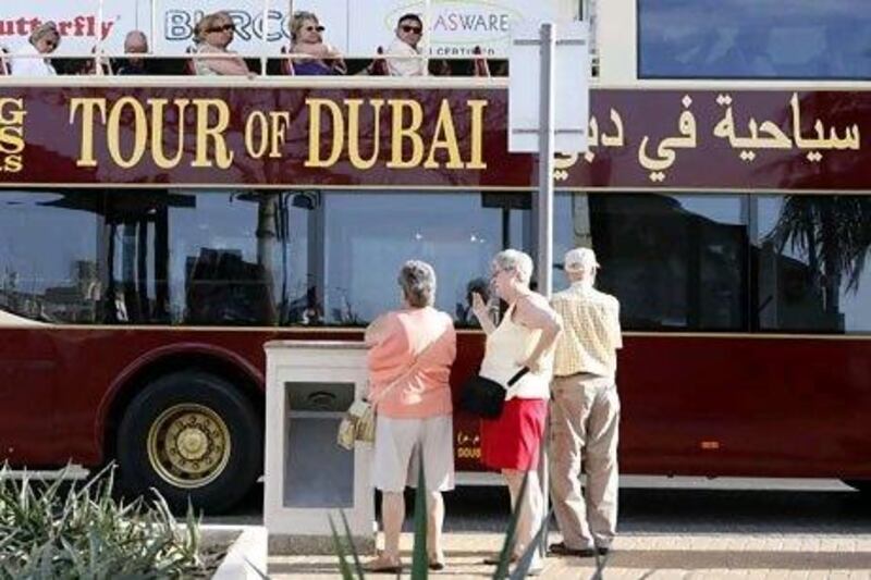 The number of hotel guests from Britain fell more than 10 per cent to 643,196, compared with 719,889 the previous year, according to figures from Dubai's Department of Tourism and Commerce Marketing. Jeffrey E Biteng / The National
