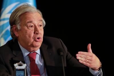 UN Secretary-General Antonio Guterres. AFP
