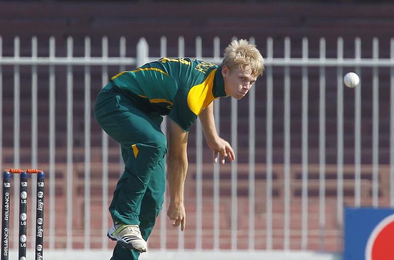 Corbin Bosch was quietly motivated by the memories of his late father during the Under 19 World Cup. Jeffrey E Biteng / The National 