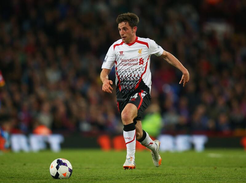 LONDON, ENGLAND - MAY 05:  Joe Allen of Liverpool runs with the ball during the Barclays Premier League match between Crystal Palace and Liverpool at Selhurst Park on May 5, 2014 in London, England.  (Photo by Clive Rose/Getty Images)