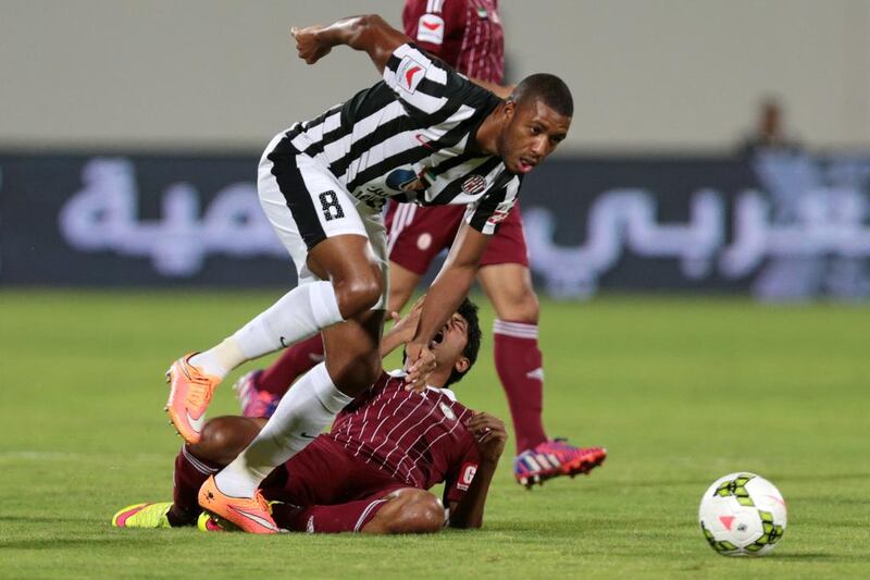 Jucilei, centre, has left Al Jazira after two seasons at the club. Christopher Pike / The National