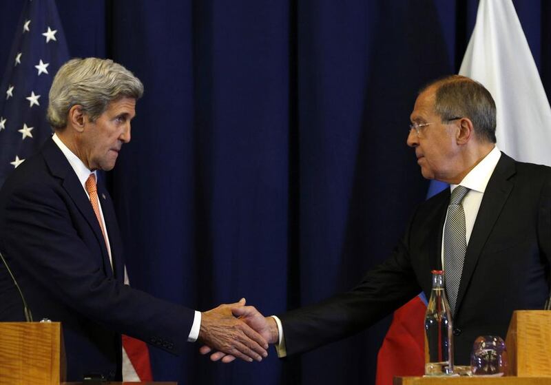 US secretary of state John Kerry and Russian foreign minister Sergei Lavrov agreed a ceasefire in Syria, but will it hold? Kevin Lamarque / AP