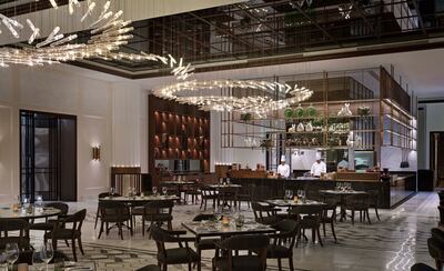 The Brasserie Boulud exudes a stylish first-class atmosphere. Courtesy: Sofitel Dubai The Obelisk 