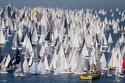 The Barcolana, the largest sailing regatta in the world, is held in Trieste. Reuters