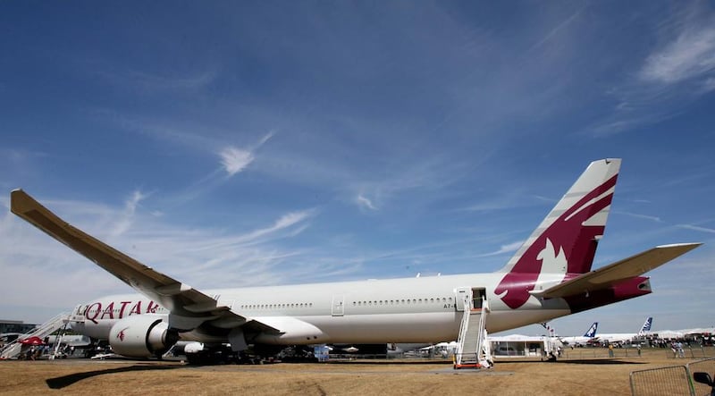 A Qatar Airways Boeing 777. The Gulf carrier has been given the go-ahead to buy into Latin America's biggest airline. Stephen Lock / The National.  