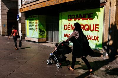 A woman wearing the hijab walks through the city centre in Marseille. The ECJ ruling has provoked serious debate across Europe. Getty Images