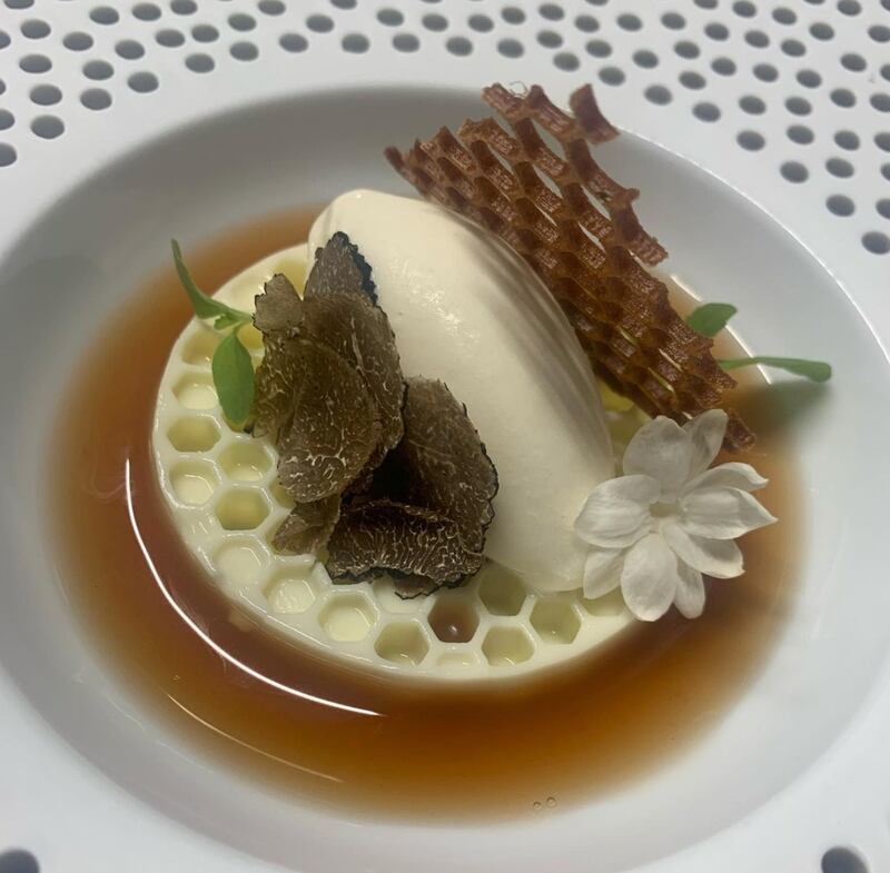 One of Gal Ben-Moshe's signature dishes called Milk and Honey. Photo: @prismchef_berlin Instagram