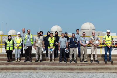 Mariam Al Mheiri, Minister of Climate Change and Environment, at the Barakah Nuclear Power Plant. Photo: Wam