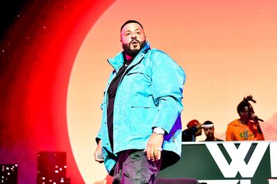 MIAMI, FLORIDA - JANUARY 30: DJ Khaled performs onstage during the EA Sports Bowl at Bud Light Super Bowl Music Fest on January 30, 2020 in Miami, Florida.   Frazer Harrison/Getty Images for EA Sports Bowl at Bud Light Super Bowl Music Fest /AFP