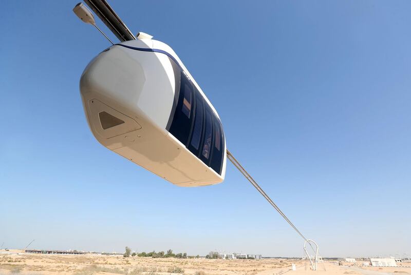 Sharjah, United Arab Emirates - Reporter: Nick Webster. News. Development of sky pods proposed to reduce carbon footprint in transport. Sharjah. Wednesday, January 6th, 2021. Chris Whiteoak / The National