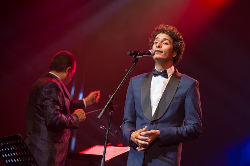 Mohamed Mohsen performs at Mawazine festival in Rabat, Morocco on June 29. Courtesy Sife El Amine/ Mawazine
