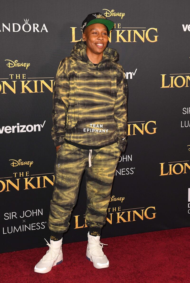 Lena Waithe arrives for the world premiere of Disney's 'The Lion King' at the Dolby Theatre on July 9, 2019. AP