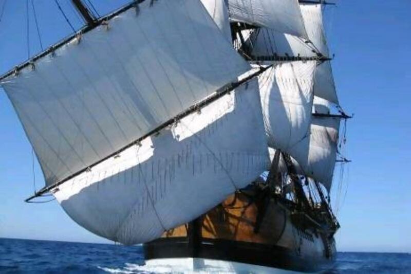HMB Endeavour, a replica of Captain Cook's 18th-century square-rig sailing ship, is one of the finest replica ships in the world. It is docked in Sydney but makes regular voyages. Photos courtesy of the Australian National Maritime Museum