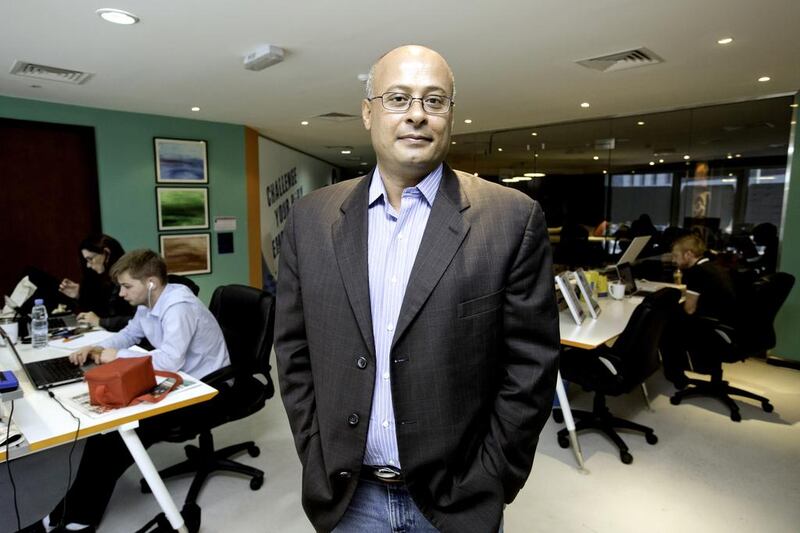 Kamal Hassan of Innovation 360 says his “success is due to hard work and persistence”. Jaime Puebla / The National