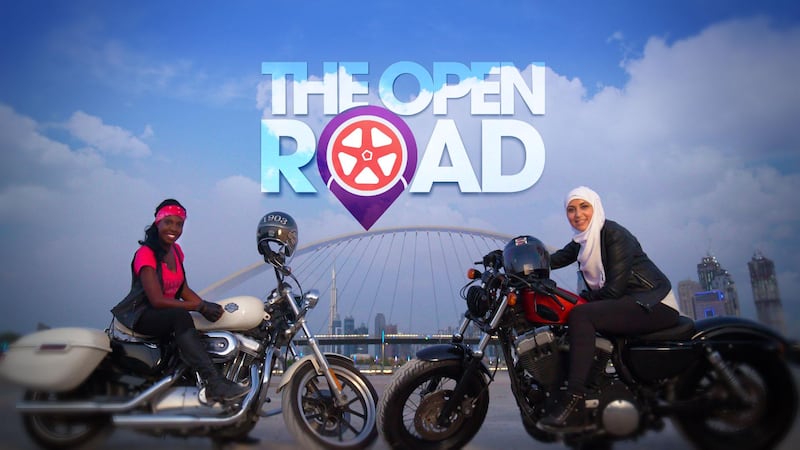 The Open Road is a new travel show which follows two women as they make their way around the UAE and two other Middle East countries [Jordan and Lebanon] on bikes. Courtesy Fox