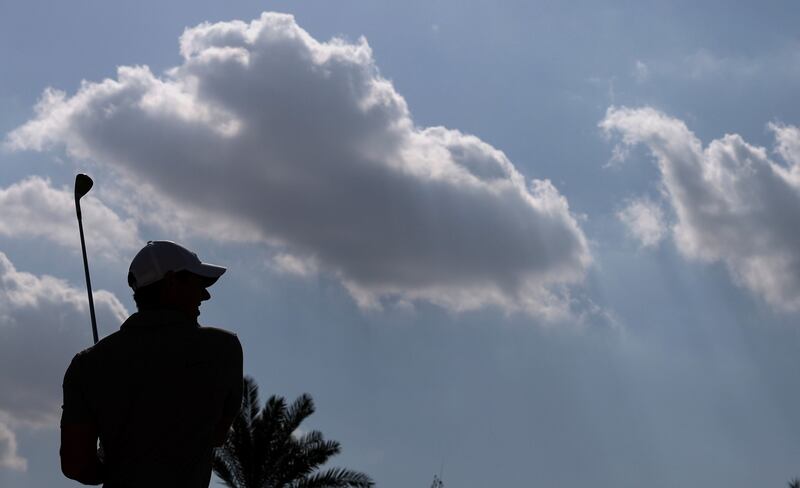 Rory McIlroy during a practice round for Dubai Desert Classic at Emirates Golf Golf on Wednesday, January 2023. EPA