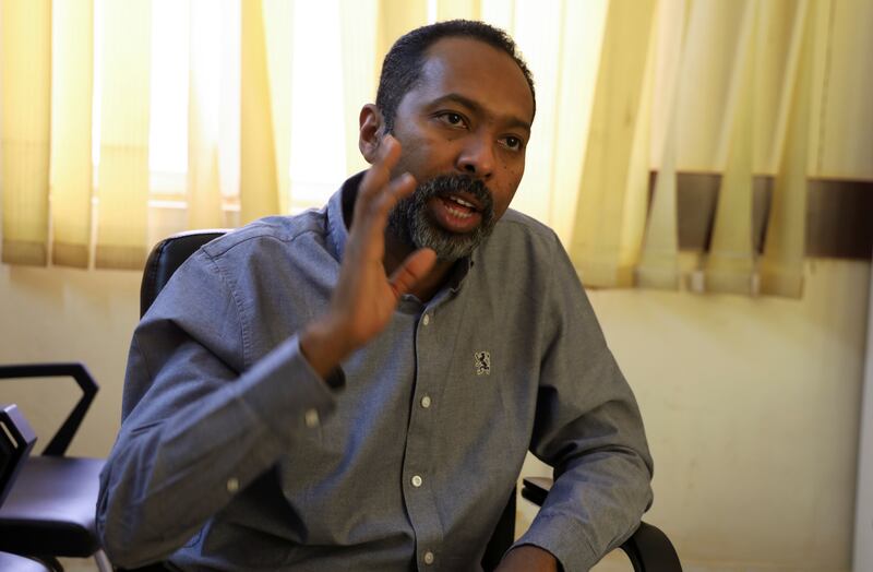 Former cabinet minister Khalid Omer Yousif is a leading figure in Sudan's civilian bloc the Forces of Freedom and Change. Reuters