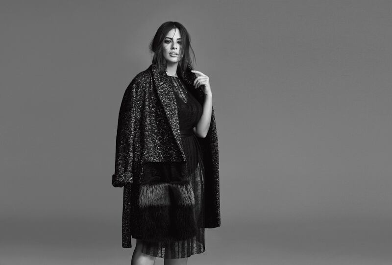 Ashley Graham is the face of Marina Rinaldi's autumn/winter 2017 collection.