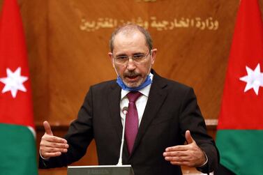 File photo of Jordanian Foreign Minister Ayman Al Safadi. AFP
