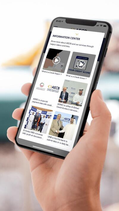 Al Etihad Credit Bureau (AECB) has launched a mobile application to ease access to Credit Reports and Credit Scores for UAE nationals and residents in country. Courtesy AECB