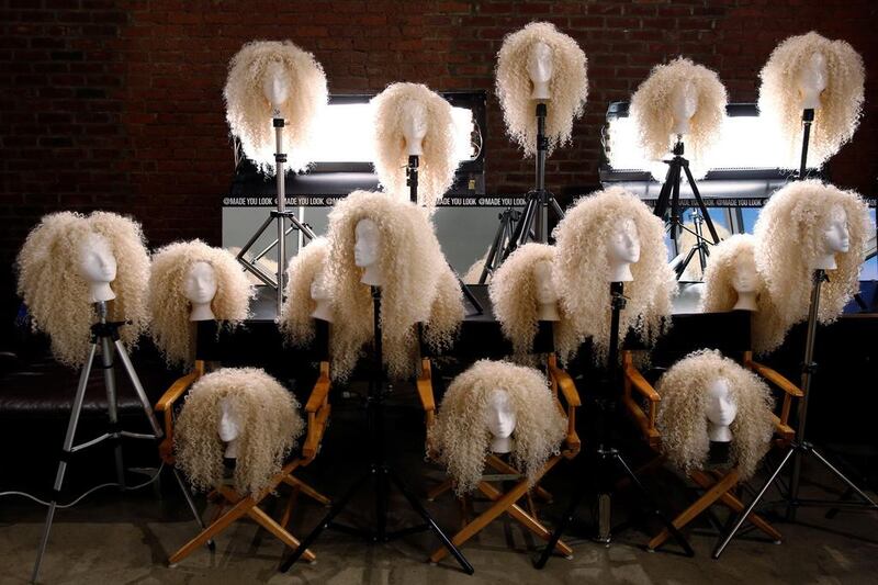 Wigs wait to be used on models before The Blonds Spring/Summer 2017 collection during New York Fashion Week in the Manhattan. Lucas Jackson / Reuters