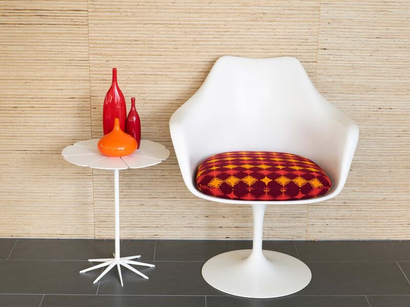 Wit Upholstery on Saarinen Tulip Chair. Courtesy Knoll