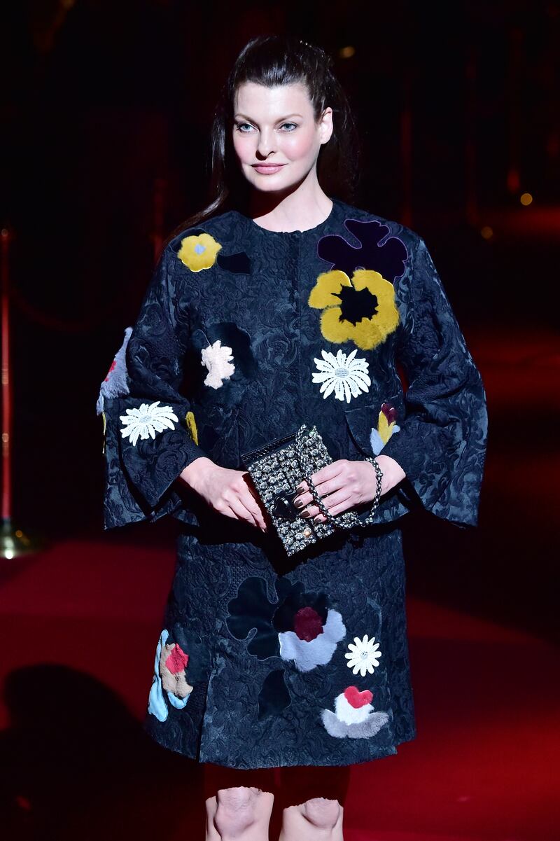 At the Dolce & Gabbana collection show during the 2015 Spring / Summer Milan Fashion Week, Milan. AFP
