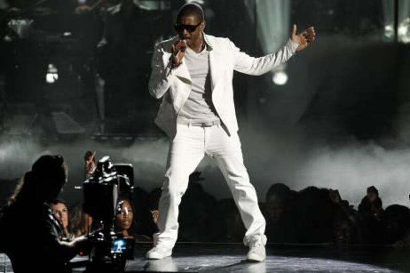 Usher performs "There Goes My Baby" at the BET Awards on Sunday, June 27, 2010 in Los Angeles. (AP Photo/Matt Sayles)