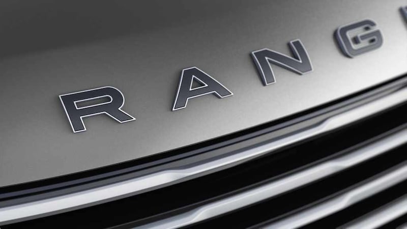 The familiar Range Rover logo