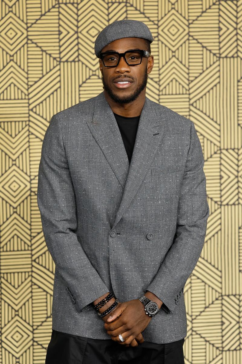 West Ham striker Michail Antonio attends the 'Black Panther: Wakanda Forever' premiere at Cineworld Leicester Square in London. Getty