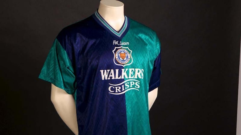 Leicester City 1995-96 third kit. Courtesy Football Kit Archive