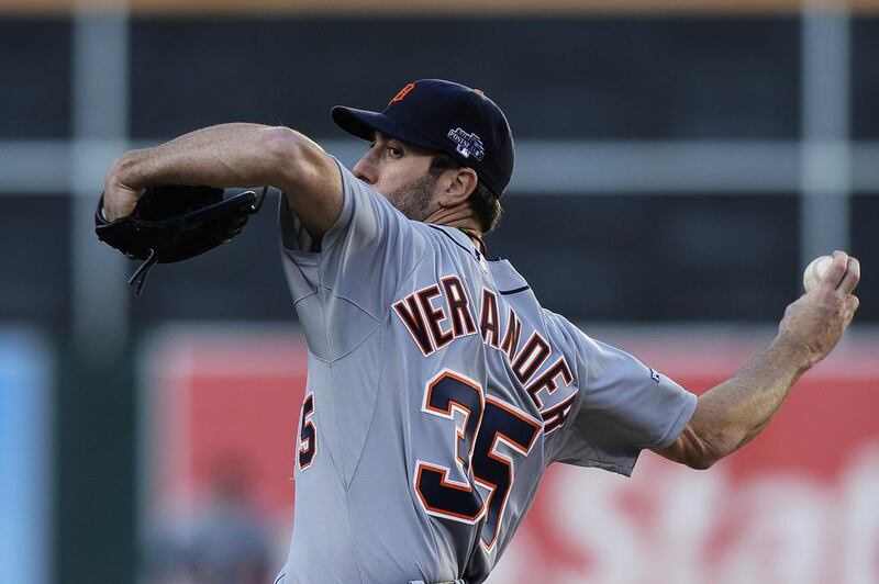 Justin Verlander rediscovered his old form just in time to pitch the Detroit Tigers past the Oakland A's and into the American League Championship Series. Thearon W. Henderson / Getty Images