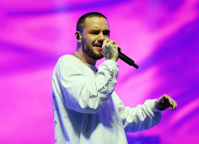 Dubai, March 30, 2018: One Direction's Liam Payne performs at the Global Village in Dubai. Satish Kumar for the National/ Story by Saeed Saeed