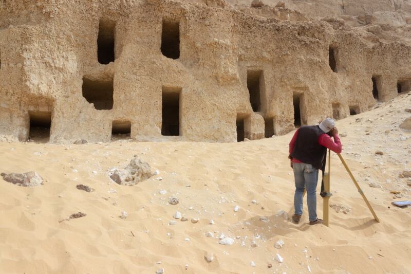 Graves of multiple styles were discovered at several levels of the mountain. EPA