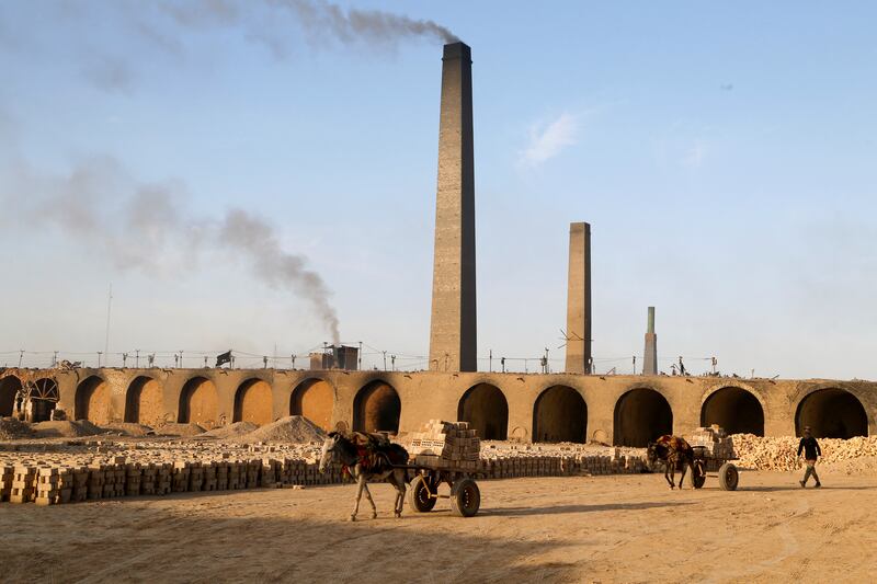 A view of the factory in the town of Nahrawan, south-east of the capital.