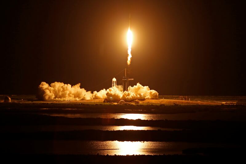 The all-amateur crew of SpaceX Inspiration4 embark on an historic mission. Reuters