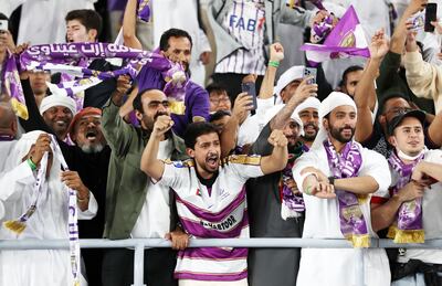 Al Ain were well supported by the travelling fans for the first leg but have the advantage of their own stadium on Saturday. Chris Whiteoak / The National