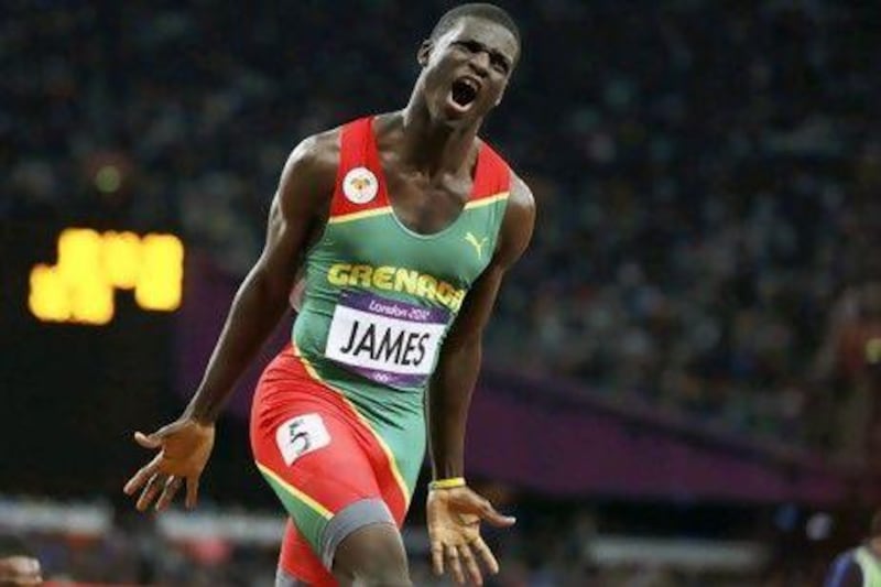 Grenada was celebrating Kirani James's win in the men's 400m final, the island nation's first-ever gold medal.