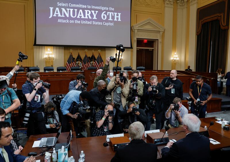 Day five of a planned eight hearings. Reuters