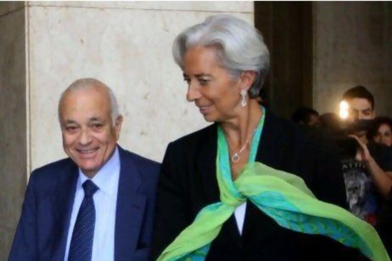 The Egyptian foreign minister Nabil al Arabi says his country supports the candidacy of French finance minister Christine Lagarde for the IMF presidency. AFP