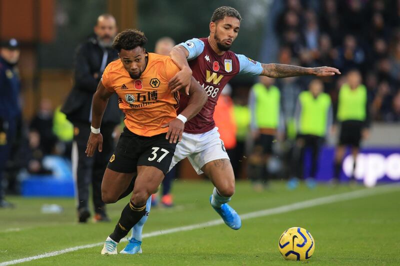 Right midfield: Adama Traore (Wolves) – One of the most exciting players to watch was at his exhilarating best as Wolves beat Aston Villa in a Midlands derby. AFP