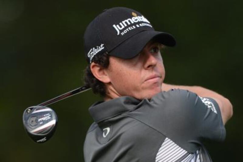 Rory McIlroy in action
