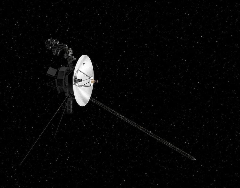 NASA's Voyager spacecraft in space is shown in this artist's rendering obtained from NASA in Washington, DC, U.S., December 10, 2018.  Courtesy NASA/Handout via REUTERS  ATTENTION EDITORS - THIS IMAGE HAS BEEN SUPPLIED BY A THIRD PARTY.