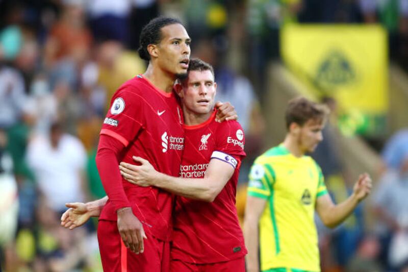 James Milner - 6: The 35-year-old was over-run in the frantic opening period but settled into the game. He sent a great pass to Alexander-Arnold to start the move that led to the first goal.