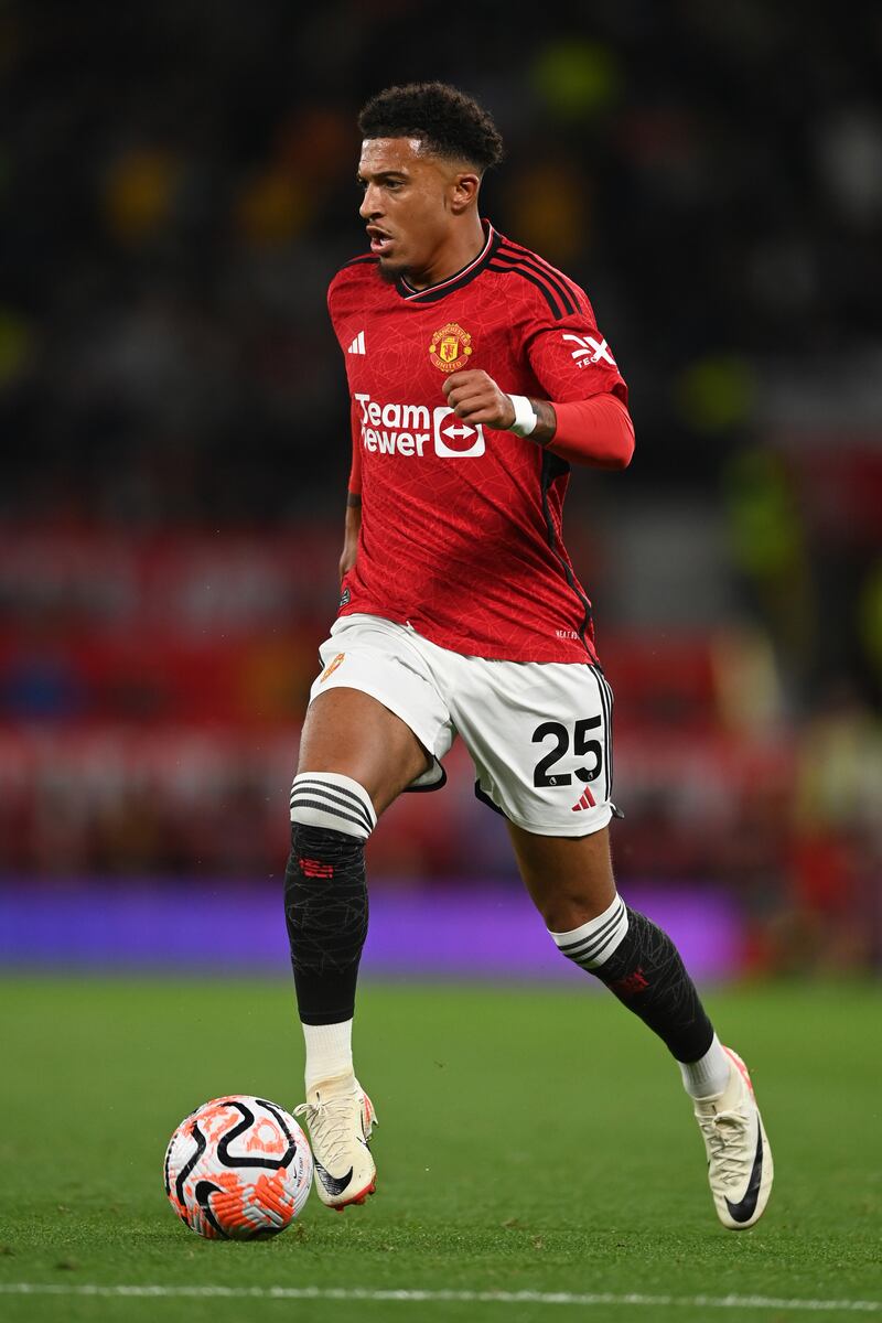 Jadon Sancho (Martial, 60) - 6. Neat but peripheral. Getty