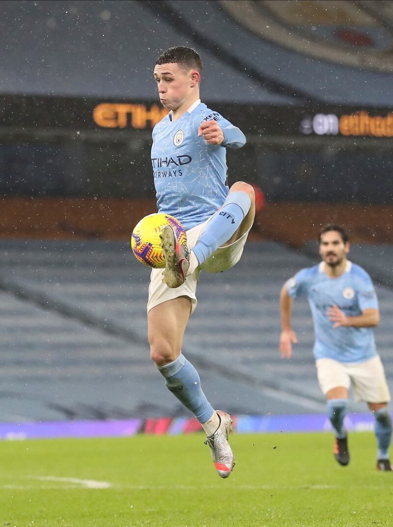 Phil Foden 8 – An electric performance from Foden, who saw a multitude of crosses and teasing balls flash across the face of goal. He had several shots blocked too. Did everything but score. AP Photo