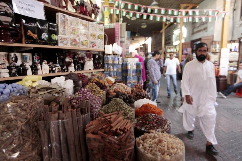 Spices on sale at Dubai Souq in Deira. Jumana El Heloueh / Reuters
