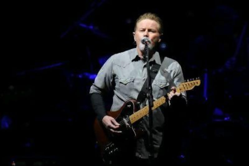 Don Henley of the Eagles. The band performs tonight in Dubai.